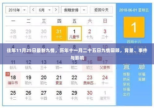 历年11月25日九情回顾，背景、事件与影响全览