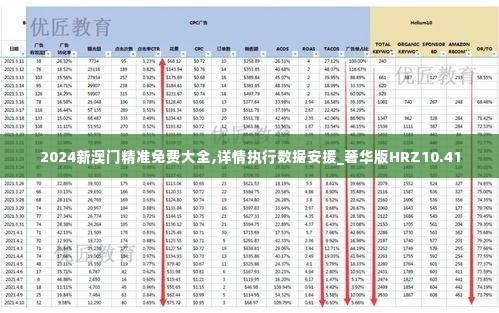 2024新澳门精准免费大全,详情执行数据安援_奢华版HRZ10.41