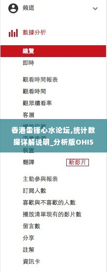 香港雷锋心水论坛,统计数据详解说明_分析版OHI5.59