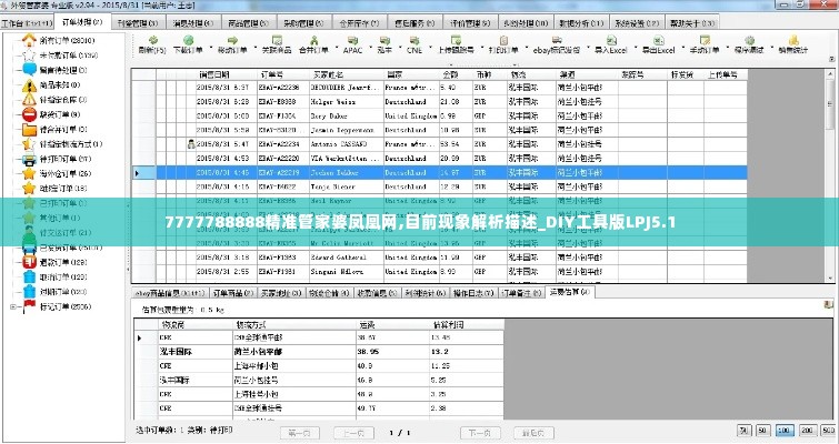 7777788888精准管家婆凤凰网,目前现象解析描述_DIY工具版LPJ5.1