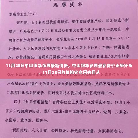 中山银华花园最新房价走势揭秘，11月28日价格动态及趋势分析