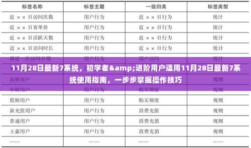 初学者与进阶用户适用的最新7系统使用指南，掌握操作技巧