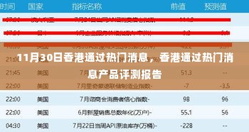 香港热门消息产品评测报告揭秘，深度解读与独家分析
