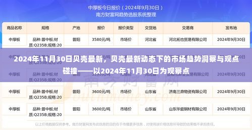 贝壳最新动态观察，市场趋势洞察与观点碰撞——聚焦贝壳发展之路的洞察与探讨（以2024年11月30日为观察点）