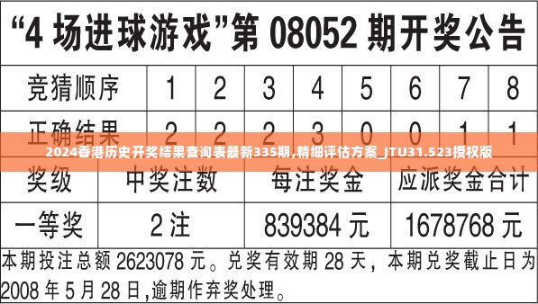 2024香港历史开奖结果查询表最新335期,精细评估方案_JTU31.523授权版