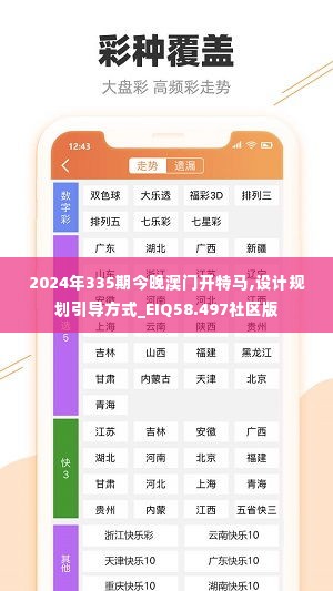 2024年335期今晚澳门开特马,设计规划引导方式_EIQ58.497社区版