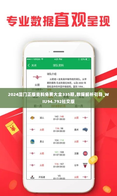 2024澳门正版资料免费大全335期,数据解析引导_WIU94.792社交版