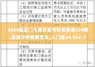 2024新澳门今晚开奖号码和香港338期,深度分析解释定义_入门版24.932-7