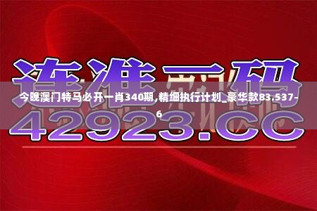 今晚澳门特马必开一肖340期,精细执行计划_豪华款83.537-6