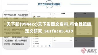 天下彩(9944cc)天下彩图文资料,符合性策略定义研究_Surface5.439