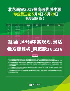 新澳门49码中奖规则,灵活性方案解析_网页款26.228