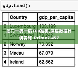 澳门一码一码100准确,深层数据计划实施_Prime7.457