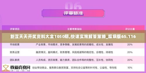 新澳天天开奖资料大全1050期,快速实施解答策略_超级版65.116