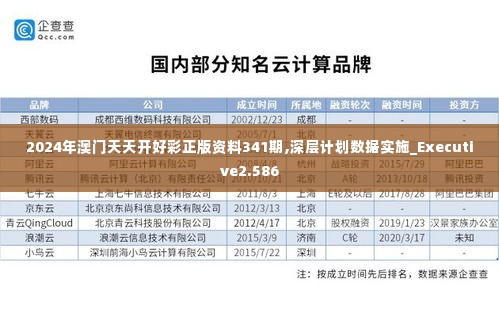 2024年澳门天天开好彩正版资料341期,深层计划数据实施_Executive2.586