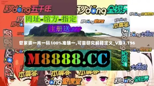 管家婆一肖一码100%准确一,可靠研究解释定义_V版3.196