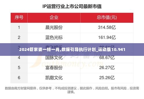 2024管家婆一特一肖,数据引导执行计划_运动版10.941