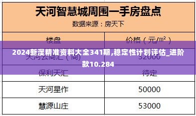 2024新澳精准资料大全341期,稳定性计划评估_进阶款10.284