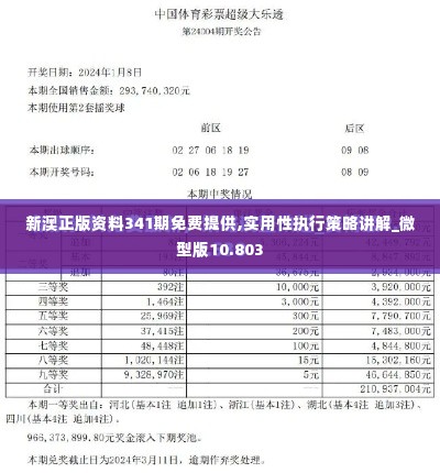 新澳正版资料341期免费提供,实用性执行策略讲解_微型版10.803