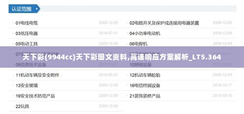 天下彩(9944cc)天下彩图文资料,高速响应方案解析_LT5.364