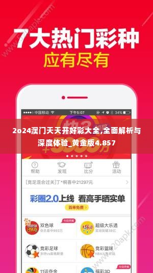 2o24澳门天天开好彩大全,全面解析与深度体验_黄金版4.857