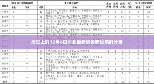 河北最新确诊肺炎病例分析，历史视角下的12月6日数据解读