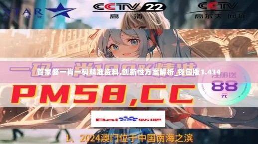 管家婆一肖一码精准资料,创新性方案解析_钱包版1.434