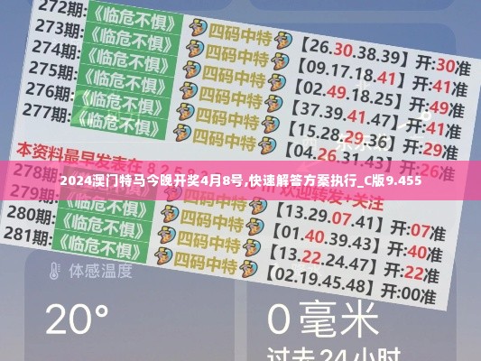 2024澳门特马今晚开奖4月8号,快速解答方案执行_C版9.455