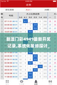 新澳门彩4949最新开奖记录,系统化策略探讨_专属款1.180