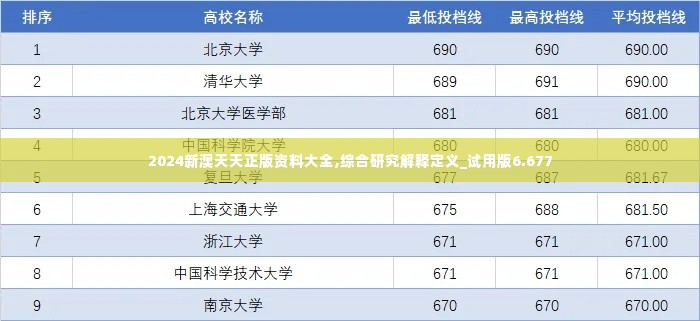 2024新澳天天正版资料大全,综合研究解释定义_试用版6.677