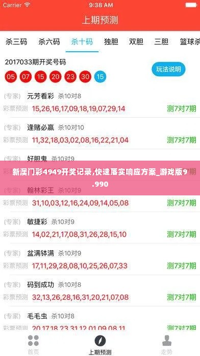 新澳门彩4949开奖记录,快速落实响应方案_游戏版9.990