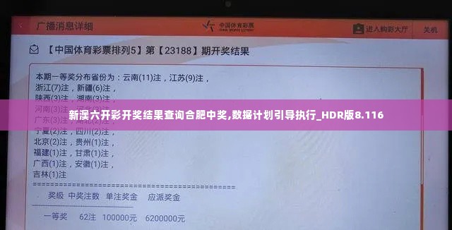 新澳六开彩开奖结果查询合肥中奖,数据计划引导执行_HDR版8.116