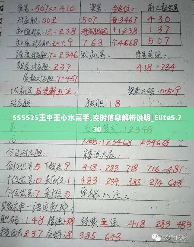 555525王中王心水高手,实时信息解析说明_Elite5.730