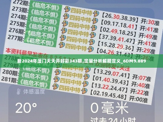 新2024年澳门天天开好彩343期,定量分析解释定义_6DM9.889