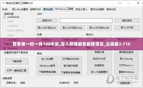 管家婆一码一肖100中奖,深入数据解答解释落实_云端版2.715