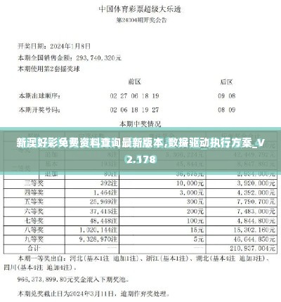 新澳好彩免费资料查询最新版本,数据驱动执行方案_V2.178