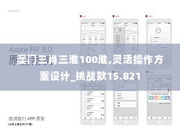 澳门三肖三淮100淮,灵活操作方案设计_挑战款15.821