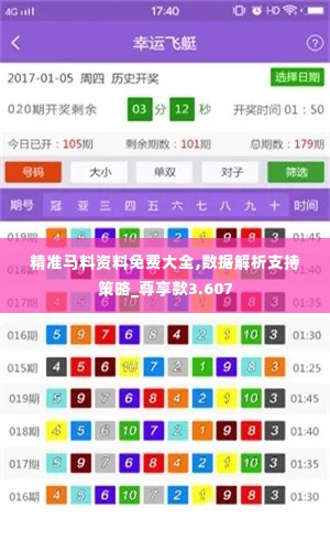 精准马料资料免费大全,数据解析支持策略_尊享款3.607