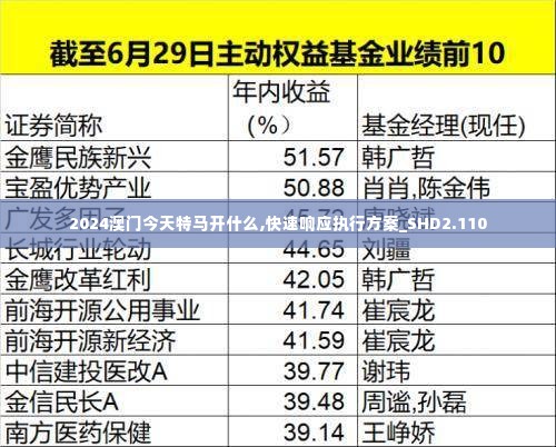 2024澳门今天特马开什么,快速响应执行方案_SHD2.110