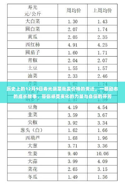 寿光蔬菜批发价格变迁，感受变化的力量与自信的芬芳