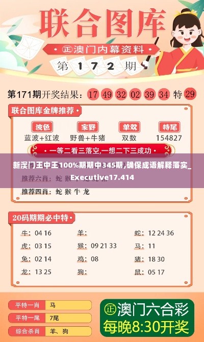 新澳门王中王100%期期中345期,确保成语解释落实_Executive17.414