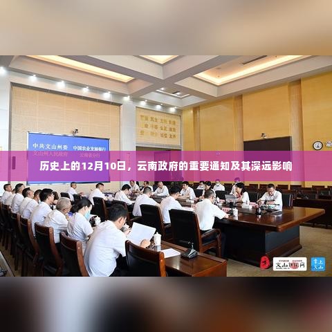 云南政府重要通知发布的历史影响，12月10日的深远意义