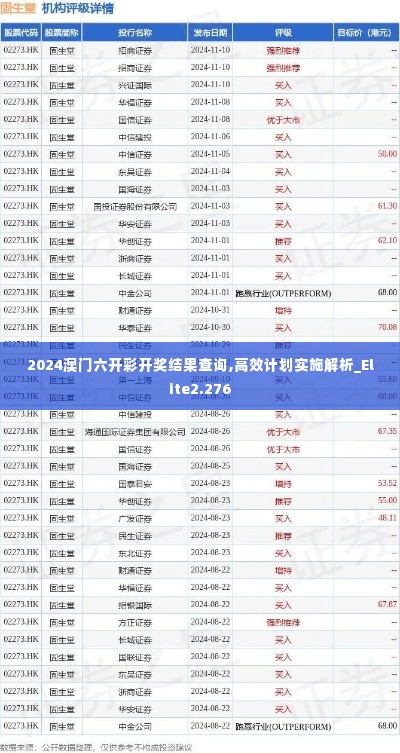 2024澳门六开彩开奖结果查询,高效计划实施解析_Elite2.276