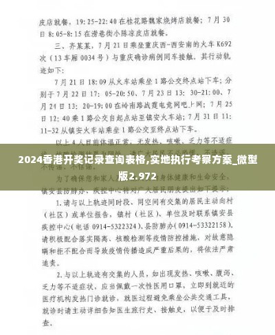 2024香港开奖记录查询表格,实地执行考察方案_微型版2.972