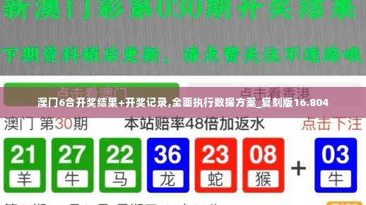 澳门6合开奖结果+开奖记录,全面执行数据方案_复刻版16.804