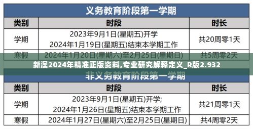 新澳2024年精准正版资料,专业研究解释定义_R版2.932