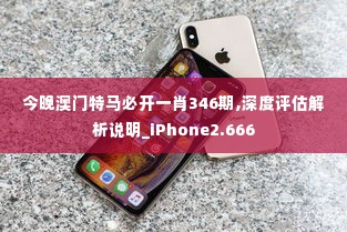 今晚澳门特马必开一肖346期,深度评估解析说明_iPhone2.666