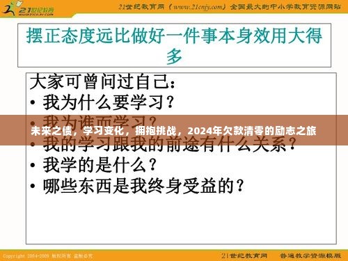 励志之旅，拥抱挑战，清零未来之债，学习变化助力2024年成功