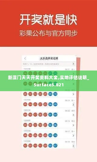 新澳门天天开奖资料大全,实地评估说明_Surface5.821