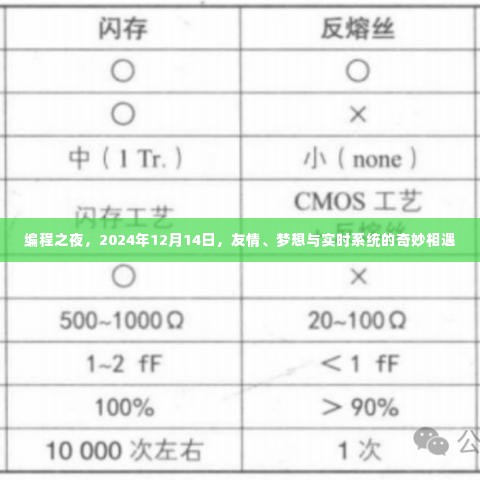 编程之夜，友情、梦想与实时系统的梦幻交汇（2024年12月14日）