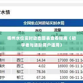 梧州水位实时动态图表查看指南，适合初学者与进阶用户